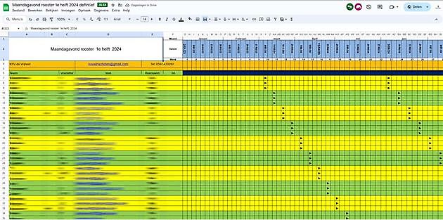 Roosters 2024 - KSV De Vrijheid - Winschoten